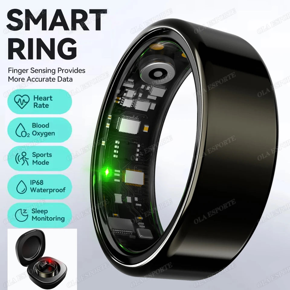 R09 Smart Ring – Health & Fitness Tracker, 24/7 Heart Rate & Sleep Monitor