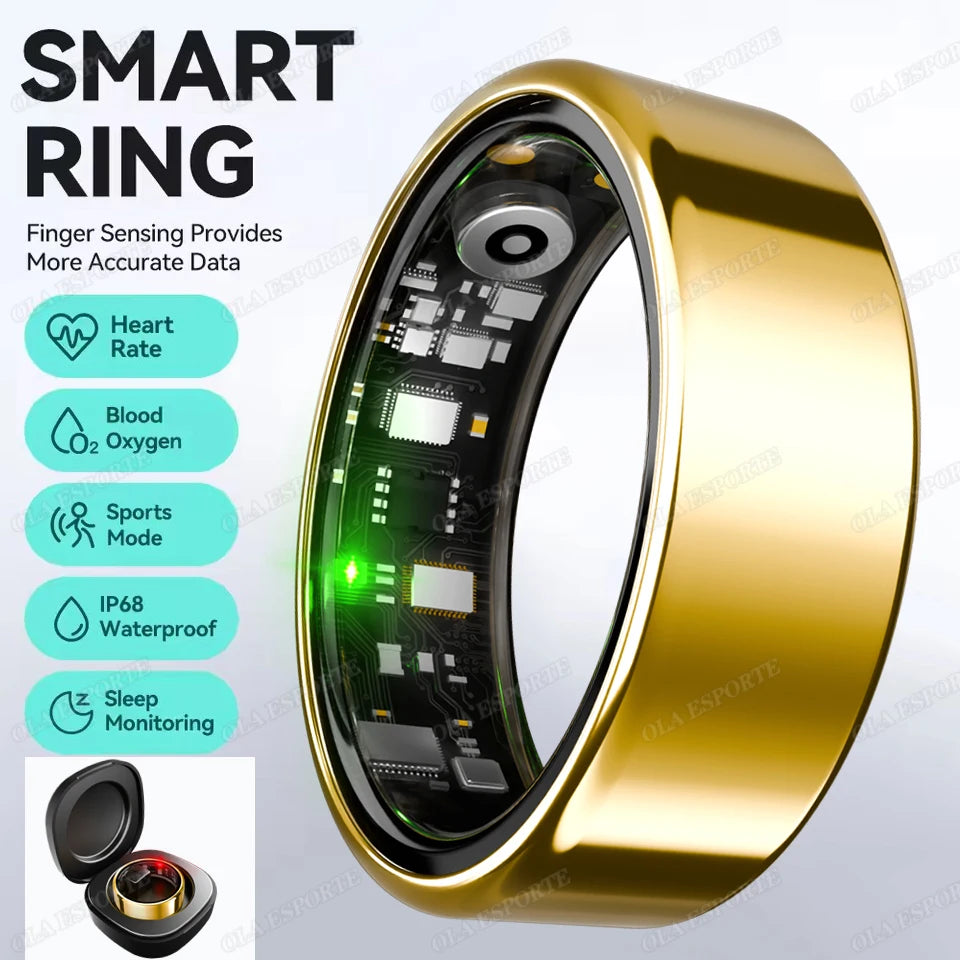 R09 Smart Ring – Health & Fitness Tracker, 24/7 Heart Rate & Sleep Monitor