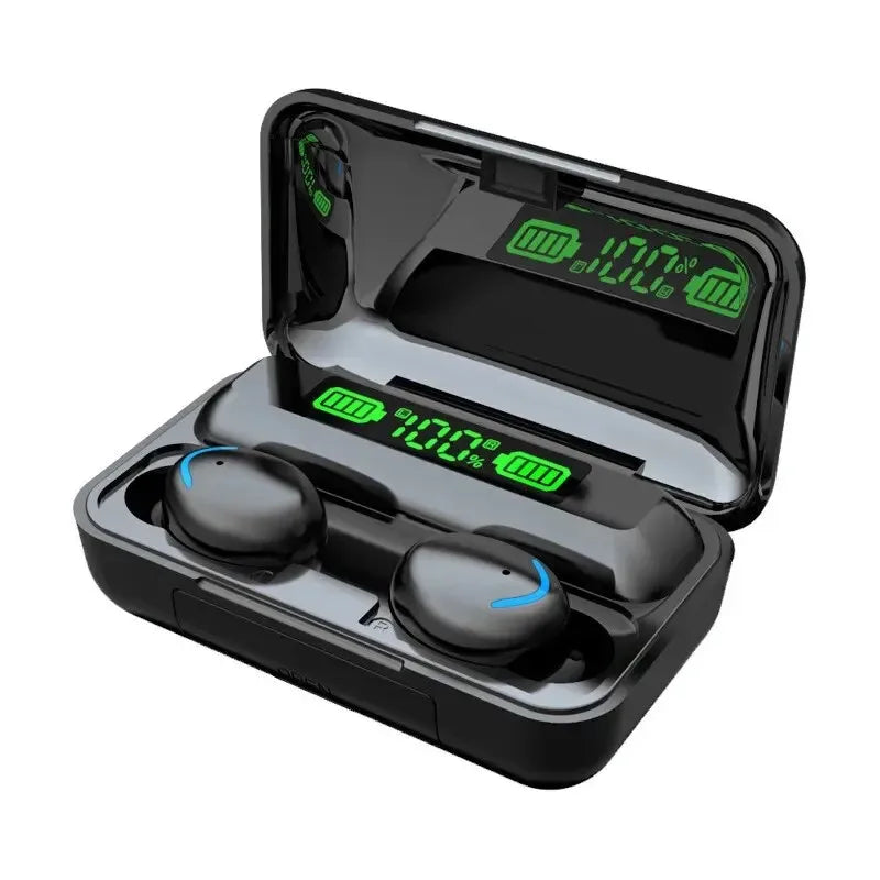 F9 Pro Bluetooth Earbuds with Power Bank Charging Case – Wireless