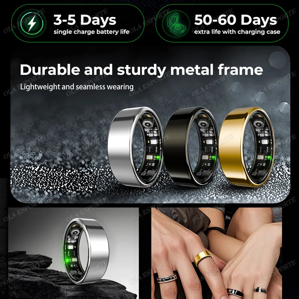 R09 Smart Ring – Health & Fitness Tracker, 24/7 Heart Rate & Sleep Monitor